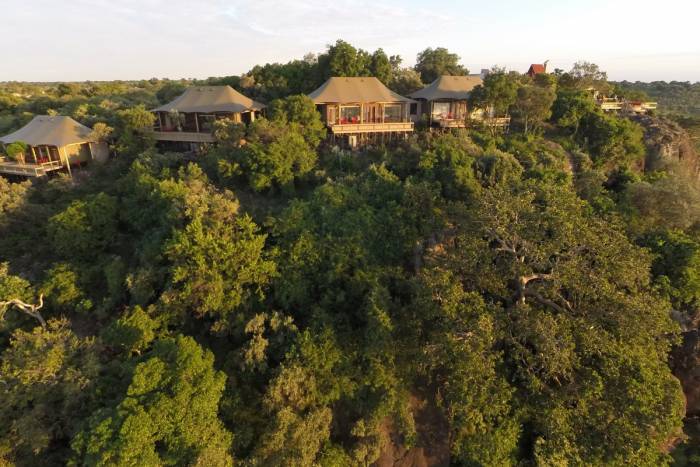 Aerial view of Angama Mara