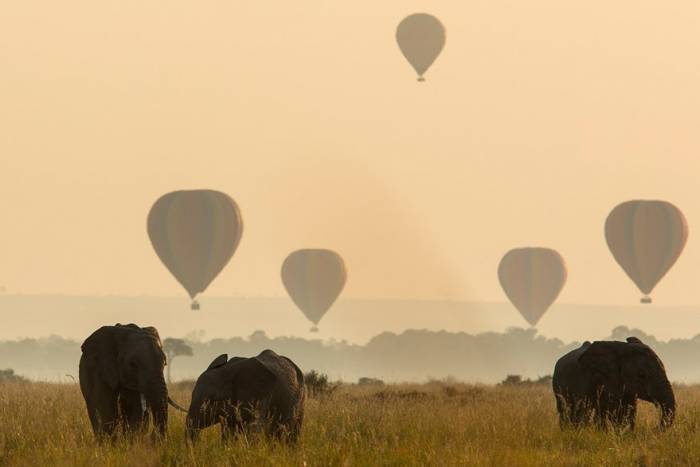 Hot Air Ballooning over the Mara