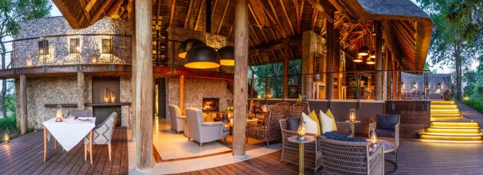 Leadwood lodge main lounge in Sabi Sand in South Africa