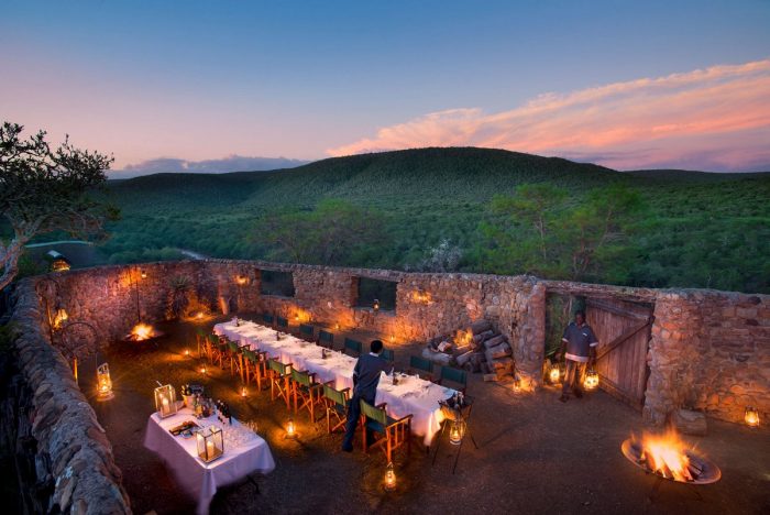 Boma at Great Fish River Lodge at Kwandwe in South Africa
