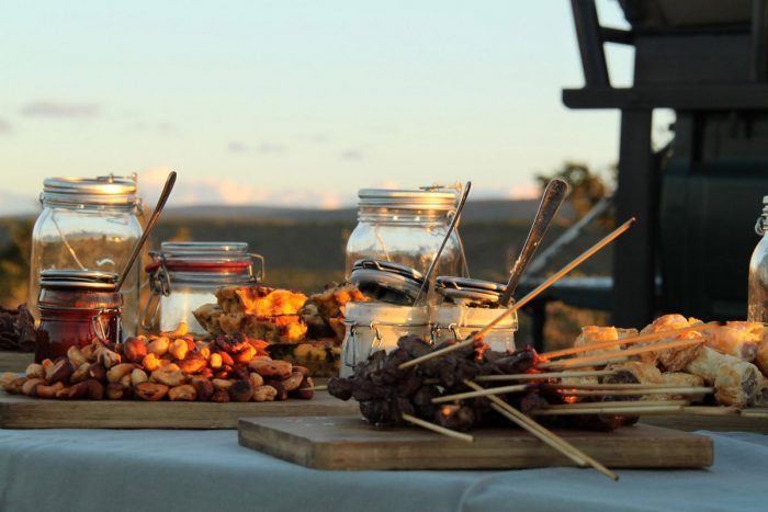 Game drive stop at Kwandwe in South Africa