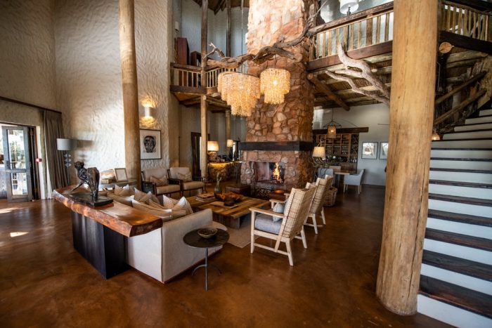 Tarkuni Lounge and Dining area in Tswalu Kalahari in South Africa