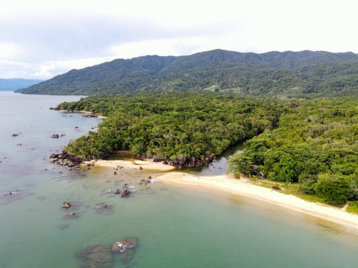 Aerial view of Masoala Forest Lodge in Madagascar