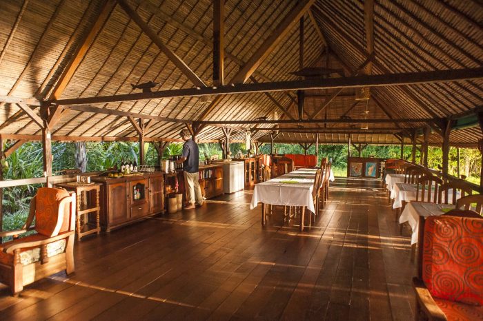 Restaurant at Masoala Forest Lodge in Madagascar