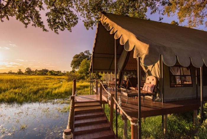 Dukes Camp in Okavango Delta in Botswana with Bellingham Safaris in Luxury