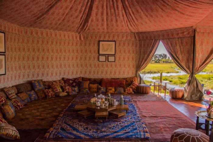 Dukes Camp in Okavango Delta in Botswana with Bellingham Safaris in Luxury