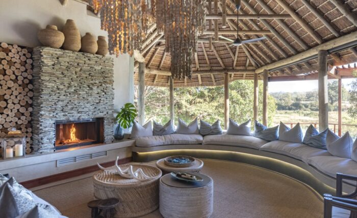 Dulini River Lodge View from the Main Lounge in Sabi Sands in South Africa with Bellingham Safaris in Luxury
