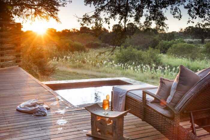 Dulini River private pool in Sabi Sands in South Africa with Bellingham Safaris in Luxury