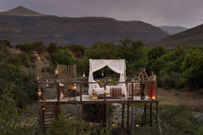 Star Bed in Samara Karoo Lodge in South Africa in Luxury African Safari